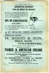 47. ID WMCG_1900_004_043 West Mersea Church Gazette page 9.
Mr W. Edes Everett for defective eyesight
H. Aggio, pianos, organs, gramophones
Cat1 Books-->Church Gazette