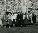 12. ID PBA_093_001 Birch Church Fellowship Pilgrimage to Leiston Abbey, Suffolk.
L-R 1. Nanny Brewer, 2. Rev. George Armstrong, 3. Mrs Armstrong, 4. Mr Boreham, 5. Felicity ...
Cat1 Birch-->Church