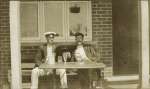  Sitting outside the Victory Hotel, probably in the 1920s when run by G.R. 'Ronnie' Hone.  WW03_VIC_005