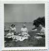20. ID DB17_045 Picnic on Ray Island. Eileen Brown, Hilda Brown
Cat1 Families-->Stoker / Brown Cat2 Mersea-->Creeks, fleets, channels, saltings