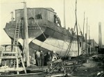 10. ID BF69_001_029_001 Barge RUNIC being converted at Aldous Successors, Brightlingsea. Official No. 118460, built Krimpen 1904, owned by E.J. & W. Goldsmith.
Photograph from an ...
Cat1 Places-->Brightlingsea-->Shipyards Cat2 Barges-->Pictures Cat3 Barges-->Pictures