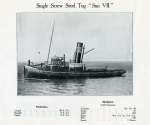  Single Screw Steel Tug SUN VII. From Otto Andersen catalogue.
 Ships Built on the River Colne 2009 has Yard No. 1267, completed December 1917, Official No. 142325.  BOXD1_002_012