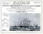  Otto Andersen catalogue Section No. 4. Yachts and Passenger Vessels built, repaired and overhauled. Inset picture is Training Ship EXMOUTH II built to the order of the Metropolitan Asylums Board.  BOXD1_002_022