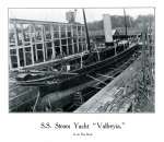  S.S. Steam Yacht VALFREYIA in dry dock. Page from Otto Andersen catalogue.  BOXD1_002_024