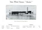  Stern Wheel Steamer ALEMBE. Built at Wivenhoe for the Chargeur Reunis Co. A page from Otto Andersen catalogue.
 Yard No. 608.  BOXD1_002_032