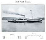  Steel Paddle Steamer. Page from Otto Andersen catalogue.
 Unidentified  BOXD1_002_046