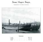  Steam Hopper Barges THAMES CONSERVANCY NO.1 and THAMES CONSERVANCY NO.2 --- a page from Otto Andersen catalogue.  BOXD1_002_070
