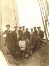 32. ID HEM_OPA_057 HOTSPUR crew. Gus Gentry cabin boy.
Gus Gentry was Augustus F.T. Gentry, born 1899 West Mersea, died 1989.
Cat1 People-->Fishermen and Seamen Cat2 Yachts and yachting-->Sail-->Hotspur Cat3 Yachts and yachting-->Sail-->Hotspur
