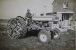 175. ID RTC_159 Bernie Ratcliffe. Ford tractor KOO468C. Farming at New Hall Farm, Little Wigborough.
Cat1 Places-->Wigborough Cat2 Farming