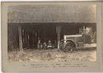  2. Breakfast in the shed on a heap of hay & in the morning sun.
 From Ye booke of a morning in flooded country as related by YL7334.
</p><p>The car is a Jowett two seater with a Dicky seat.</p>  DW17_004