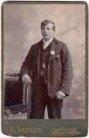  Joseph Charles William Mallett born 1872 and died 20 Dec 1911. Barge skipper.
 Photo by R. Deacon, 14 Queen Street, Colchester  HH06_623