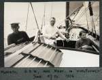 Skipper Mussett wonders. Frank Elgar Mussett on yacht WINDFLOWER.
 Mussett, S.R.W., and Mary.  WFL_012
