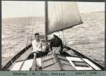  Yacht WINDFLOWER. George and former owner Col. Buckle.  WFL_096