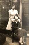  Mary French and her mother Annie. Annie died 19 September 1942 and this is probably one of the last photographs of them together.
 Photograph from Ruth Livingston  MFP_029