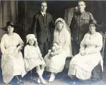 1129. ID FRC_002_009 Marriage of Oswald Albert French and Lucy Maud Gulson.
Cat1 Families-->French