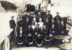  Crew of yacht SUNBEAM, taken at Southampton, dated 1923. Crew members: Arthur Leavett, Clary Rice, Dick Lewis, Charles Wash, Walter Mussett (Navvy), Sid Leavett, Stokes, Herbert Frost, Chris Almer, Bill Howe. I believe all the ones named are local to Tollesbury and I recognise Navvy Mussett in the front row; second fom left on the photo [Peter Bibby].
 Syd Leavett Captain second row 3L.
 Back row 3L Dick Lewis & Herbert Frost (Hubly). Charlie Wash, Walter Mussett, Clarence Rice [Keith Mussett] 
 SUNBEAM built 1874 for Lord Brassey, Official No. 70573, bought by Sir Walter Runciman 1923, broken up 1929.  MSK_OPA_009