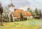  A painting of the old Layer Breton Church by Thomas Simpson, a church warden of Layer Breton. He was a keen artist and once lived at Layer Breton Lodge. The watercolour is from 1909 and now hangs in the new Layer Breton Church.  PBH_021