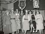64. ID RG28_053 1953 Coronation Parties and Pageant. British Legion Hall (or Church Hall ?)
1. Mrs Nora Johnson, 2. Mrs Sybil Quigley, 3. Mrs Joan Boon, 4. Mrs Joan ...
Cat1 People-->Other