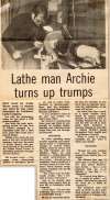 5. ID AMR_011 Lathe man Archie turns up trumps.
The Peldon Wood Turner
Best break for Archie Moore came 14 months ago when he was made redundant by Colchester ...
Cat1 Places-->Peldon-->People