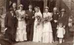  A Peldon Wedding. Jean Ponder bridesmaid on the left ? Photograph donated by Pat Milgate  OJR_661