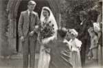  Wedding of Ruby Balls and Peter Tucker on 26 June 1948 at West Mersea Parish Church.
 Photograph donated by Pat Milgate  OJR_TUP_011