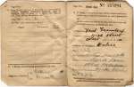  William Mussett Wildfowling Permit Book. Pages 4 and 5.
 Fred Greenleaf, High Street, West Mersea, Baker 29 July 1918
 Arthur Mussett, Beach Bower, West Mersea, Oyster Mchnt, 29 July 1918  PMT_041_004