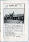  West Mersea Official Guide. Page 5. Victory Hotel, proprietor H.A. Bleach. Dance Hall on the right - burnt down about 1942.  MD05_009