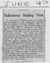  Tollesbury Sailing Club - newspaper report on Whitsun sailing.  PBIB_TSC_001